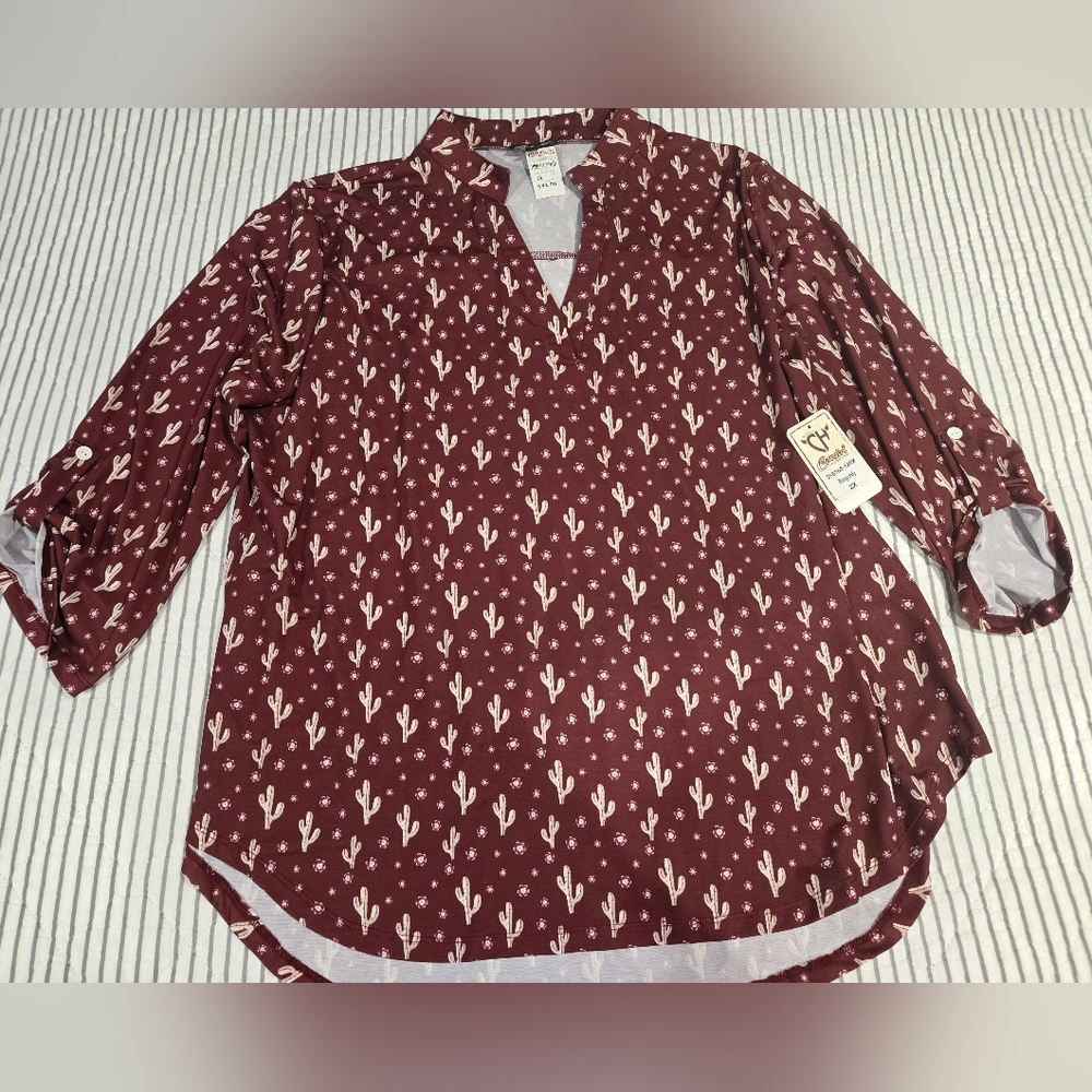 Cowgirl Hardware, 2X, Burgundy